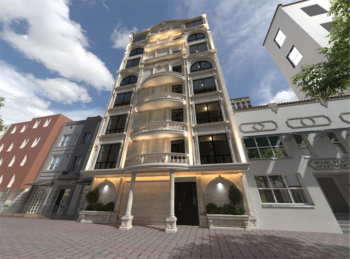 طراحی نمای ساختمان